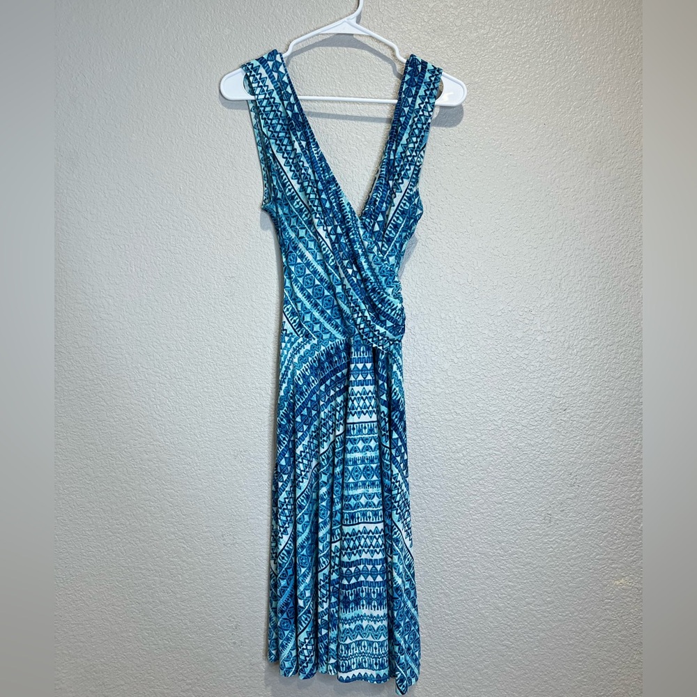 Boston Proper Cross Front Sun Dress, M